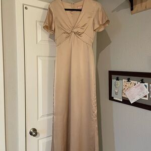 Elegant Beige Women's Dress